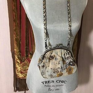 Big Buddha Santa Barbara painted purse